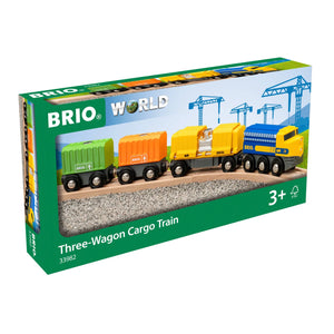 Brio Three Wagon Cargo Train 33982