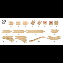 Load image into Gallery viewer, Brio 50 Piece Track Pack 33772
