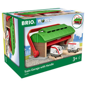 Brio Train Garage with Handle and Train 33474