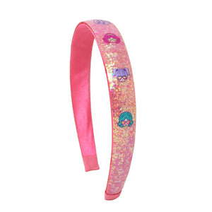 Pink Poppy Polly Pocket Glitter Headband