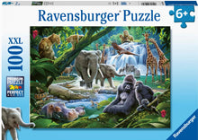 Load image into Gallery viewer, Ravensburger Jungle Animals Puzzle 100 pieces
