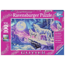 Load image into Gallery viewer, Ravensburger 100 Piece Glitter Puzzle Twilight Howl Puzzle
