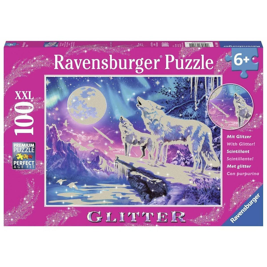 Ravensburger 100 Piece Glitter Puzzle Twilight Howl Puzzle