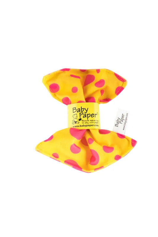 Baby Paper - Yellow with Pink Spot