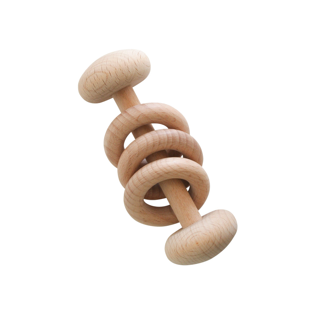 Alimrose Teether Rattle Stick Natural