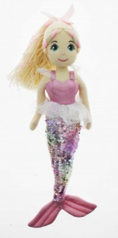 Cotton Candy Mermaid Charlotte Flip Sequined Pink Multi Doll