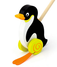 Load image into Gallery viewer, Viga Toys Push Along Penguin
