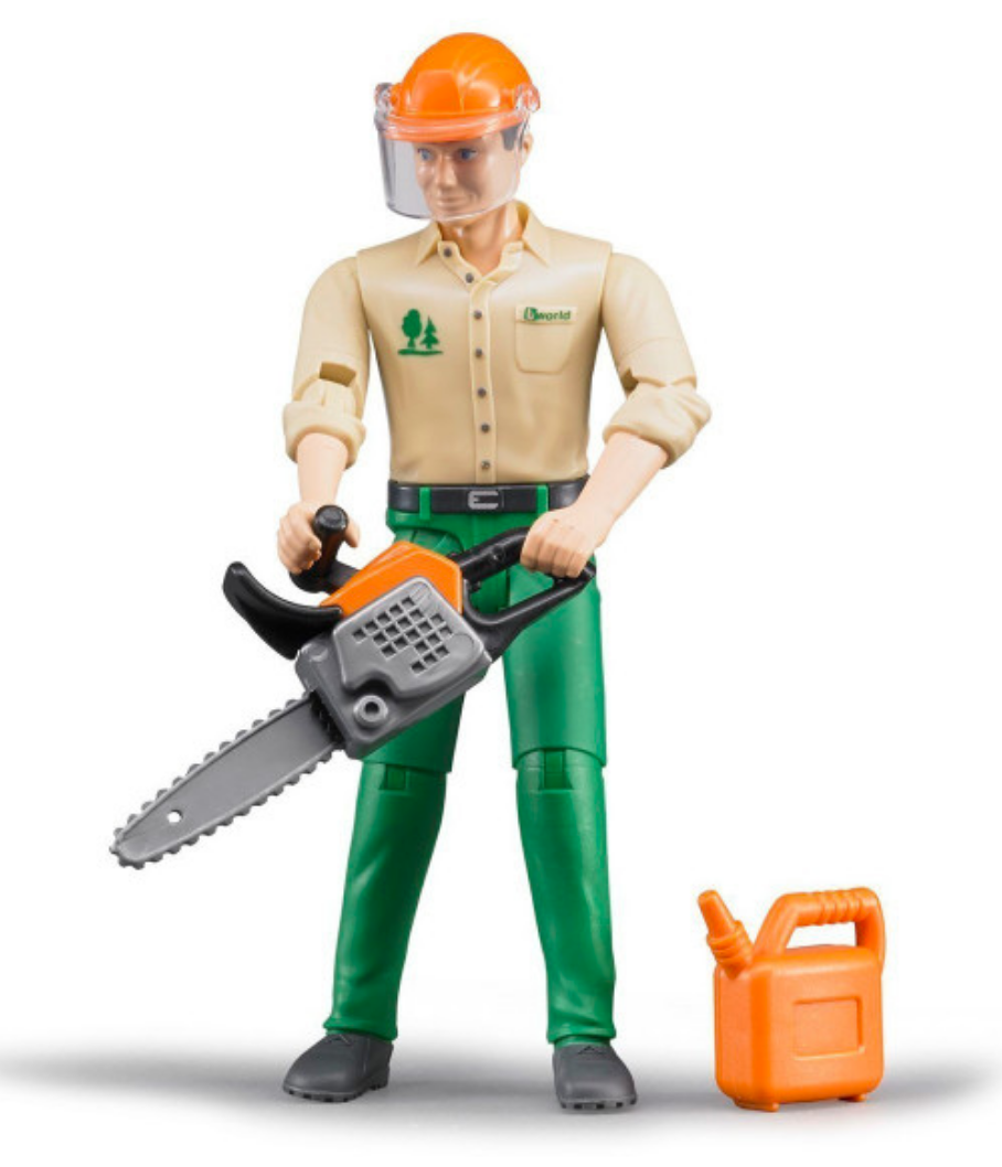 Bruder Forestry Worker with Accessories