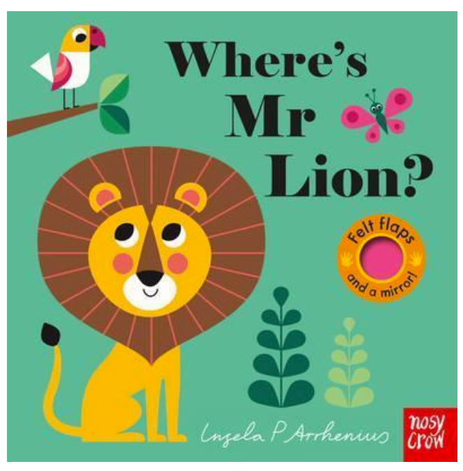 Where's Mr Lion - Board Book with Felt Flaps