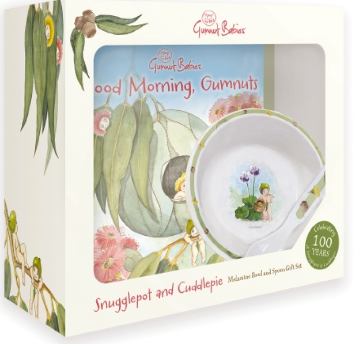 May Gibbs Good Morning Gumnuts Book & Melamine Meal Set