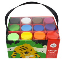 Load image into Gallery viewer, Jar Melo Finger Paints Set of 12
