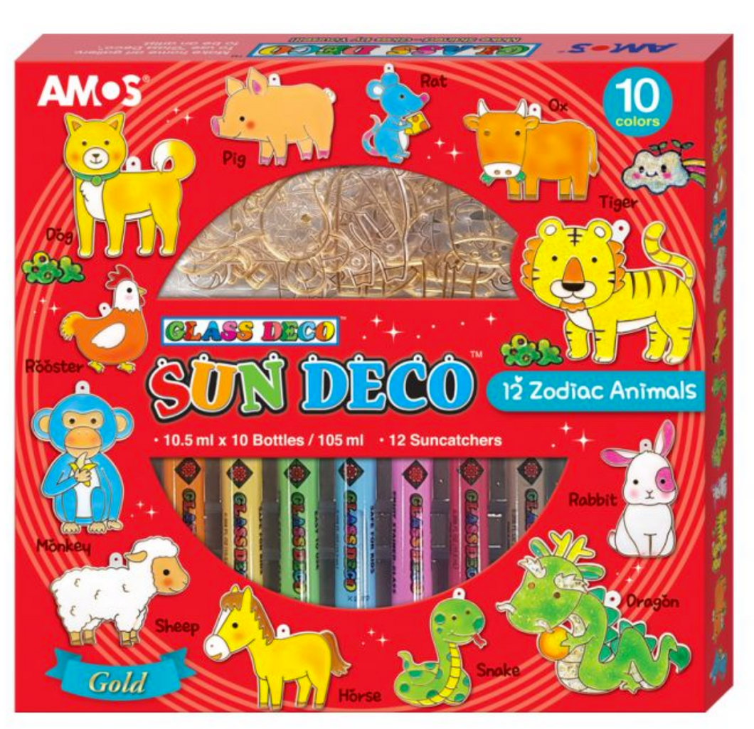 Amos Glass Deco Sun Deco Animals