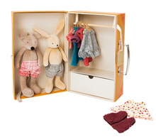 Load image into Gallery viewer, Moulin Roty La Grande Famille The Little Wardrobe Suitcase
