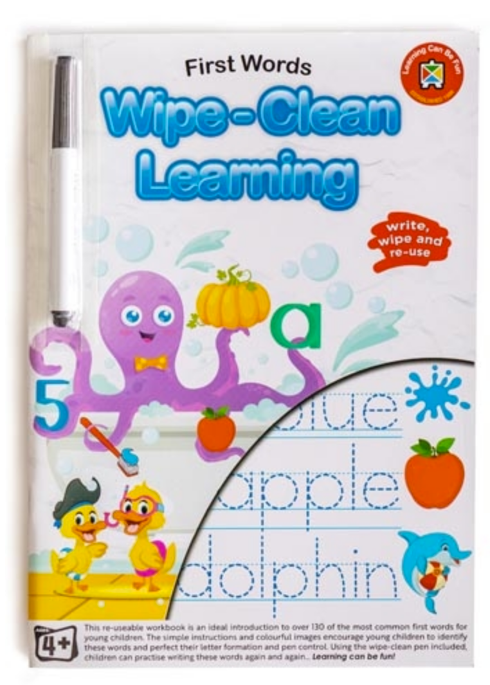 Wipe-Clean Learning First Words