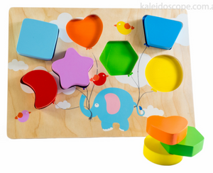 Flying Balloon Chunky Shape Puzzle