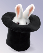 Load image into Gallery viewer, Folkmanis Rabbit In A Hat Puppet
