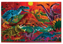 Load image into Gallery viewer, Crocodile Creek Foil Puzzle Dazzling Dinos - 60 Piece
