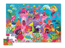 Load image into Gallery viewer, Crocodile Creek Floor Puzzle Mermaid Palace -36  Piece
