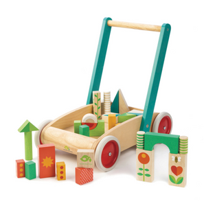 Tender Leaf Toys Wagon with Blocks