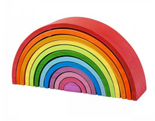 Load image into Gallery viewer, Bigjigs Toys Wooden Stacking Rainbow - Large
