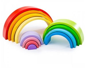 Bigjigs Toys Wooden Stacking Rainbow - Large