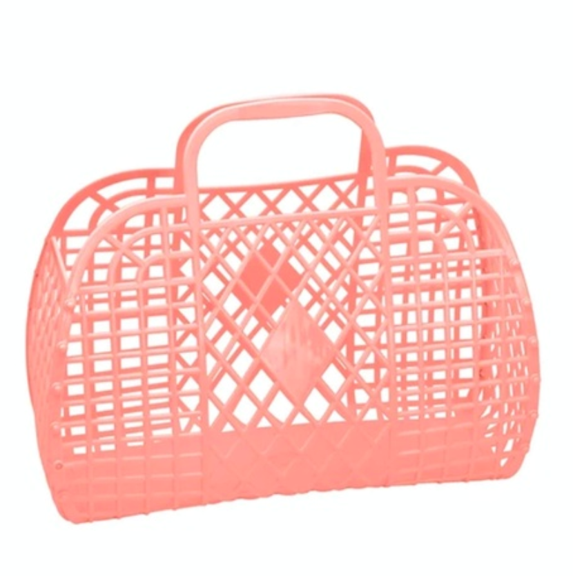 Sun Jellies Retro Basket Peach Large