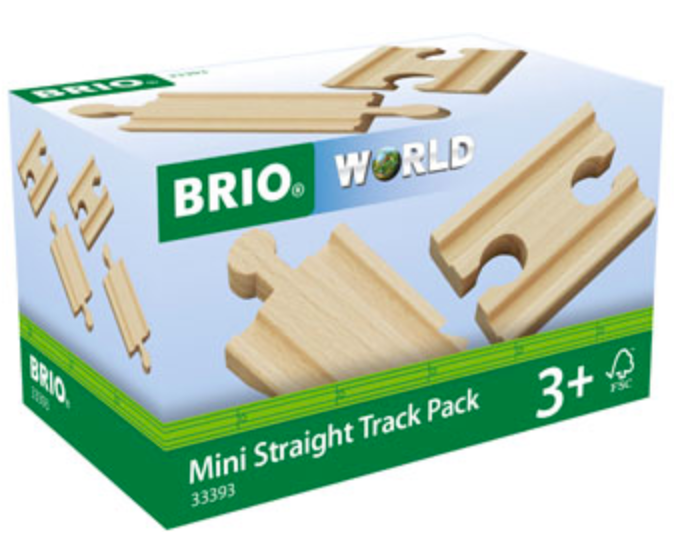 Brio Mini Straight Track 4 Pieces 33393