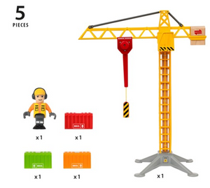 Brio Construction Crane with Lights