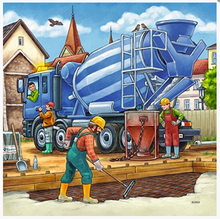 Load image into Gallery viewer, Ravensburger Construction Vehicle Puzzle 3x49 pieces

