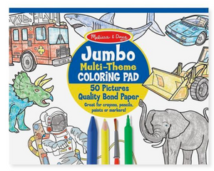 Melissa & Doug Jumbo Colouring Pad Blue
