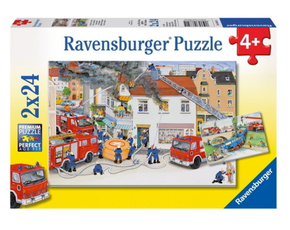 Ravensburger 2 X 24 Piece Busy Fire Brigade Puzzles
