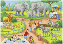 Load image into Gallery viewer, Ravensburger A Day At The Zoo 2 X 24 Piece Puzzle
