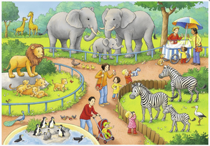 Ravensburger A Day At The Zoo 2 X 24 Piece Puzzle