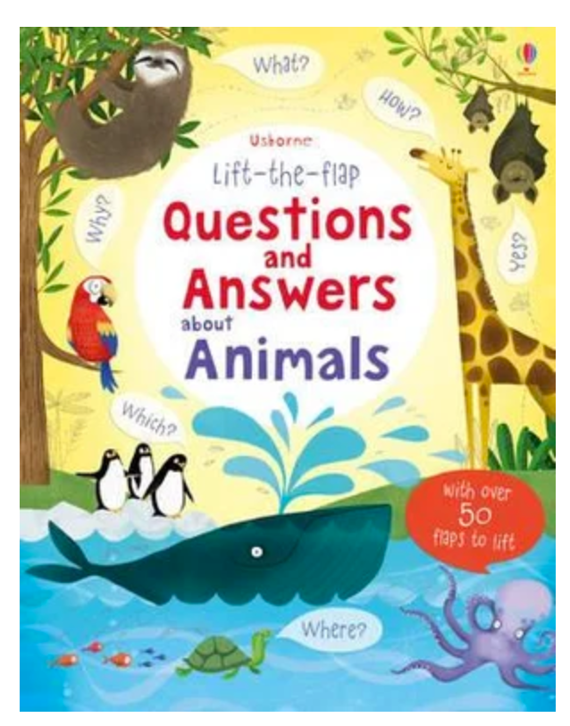 Usborne Lift The Flap Questions & Answers About Animals