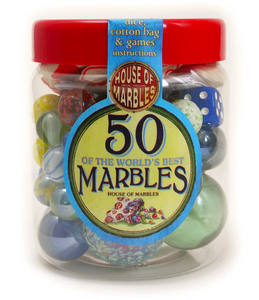 Tub of 50 Marbles - House of Marbles