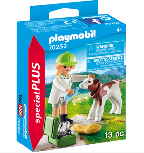 Playmobil Vet with Calf 70252