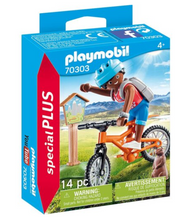 Load image into Gallery viewer, Playmobil Mountain Biker 70303
