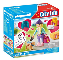 Load image into Gallery viewer, Playmobil Fashonista with Dog 70595
