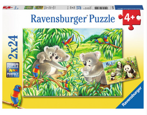 Ravensburger 2 X 24 Piece Sweet Koalas & Pandas Puzzles