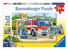 Load image into Gallery viewer, Ravensburger 2 X 12 Piece Police &amp; Firefighters Puzzles
