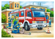 Load image into Gallery viewer, Ravensburger 2 X 12 Piece Police &amp; Firefighters Puzzles

