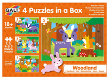 Load image into Gallery viewer, Galt 4 Puzzles in a Box Woodland
