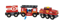 Load image into Gallery viewer, Brio Rescue Firefighting Train 33844
