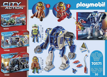 Load image into Gallery viewer, Playmobil Special Operations Police Robot 70571

