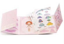 Load image into Gallery viewer, Djeco Tinyly Miss Lilyruby Resuable Sticker Book

