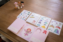 Load image into Gallery viewer, Djeco Tinyly Miss Lilyruby Resuable Sticker Book
