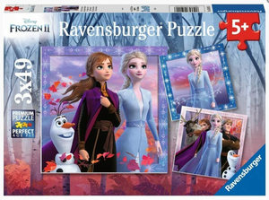 Ravensburger Frozen 2 The Journey Starts 3 X 49 Piece Puzzle