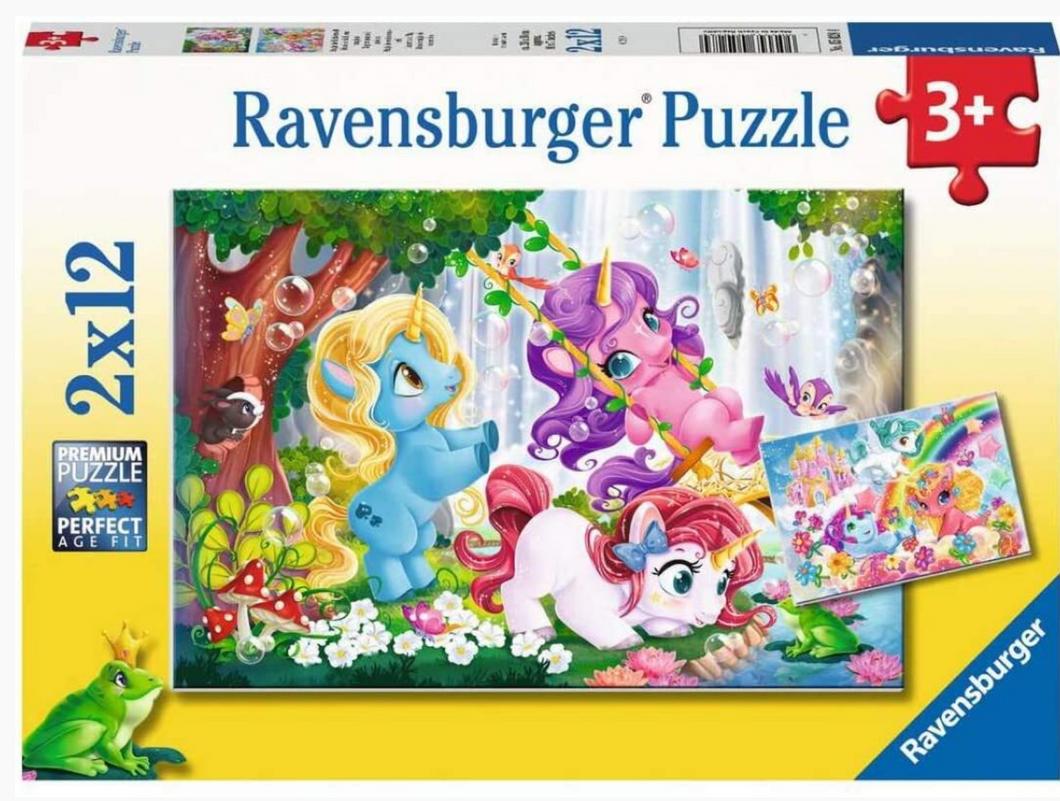 Ravensburger 2 X 12 Piece Unicorns at Play Puzzles