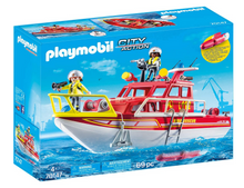 Load image into Gallery viewer, Playmobil Fire Rescue Boat 70147
