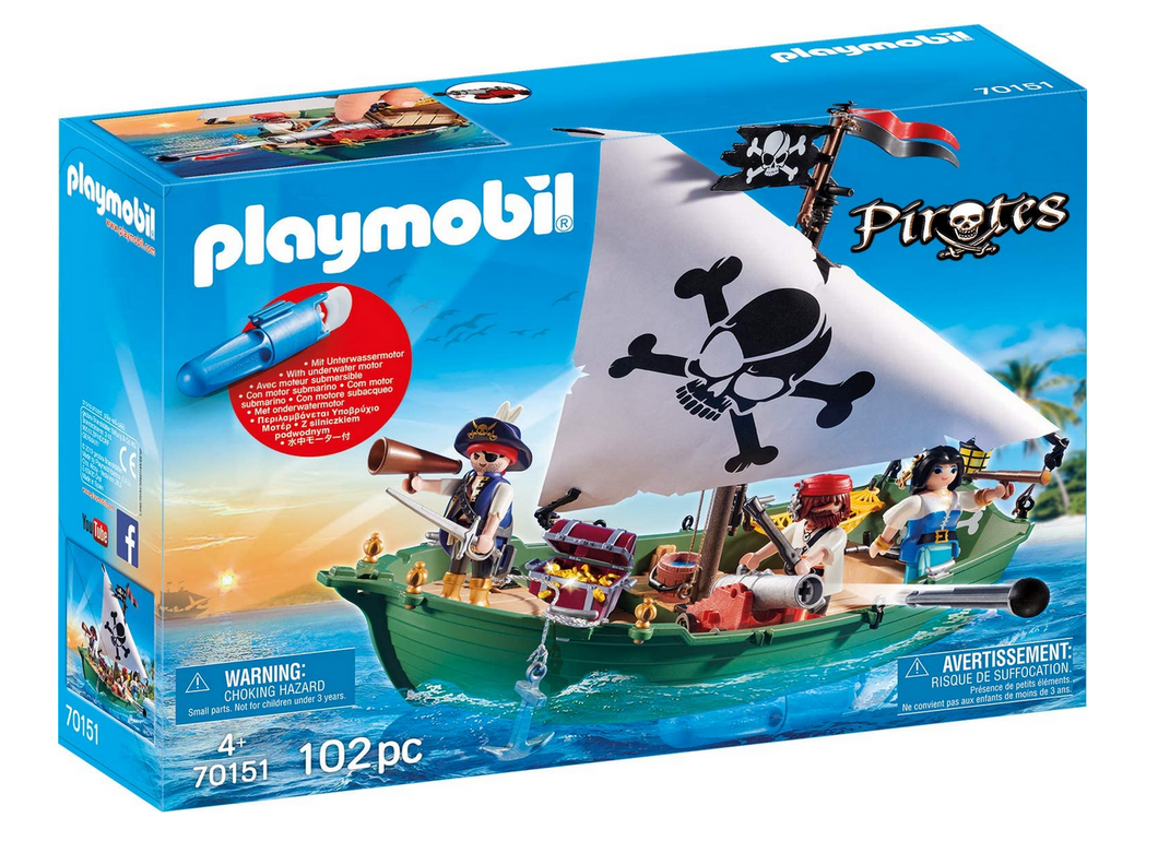 Playmobil Pirate Ship with Motor 70151